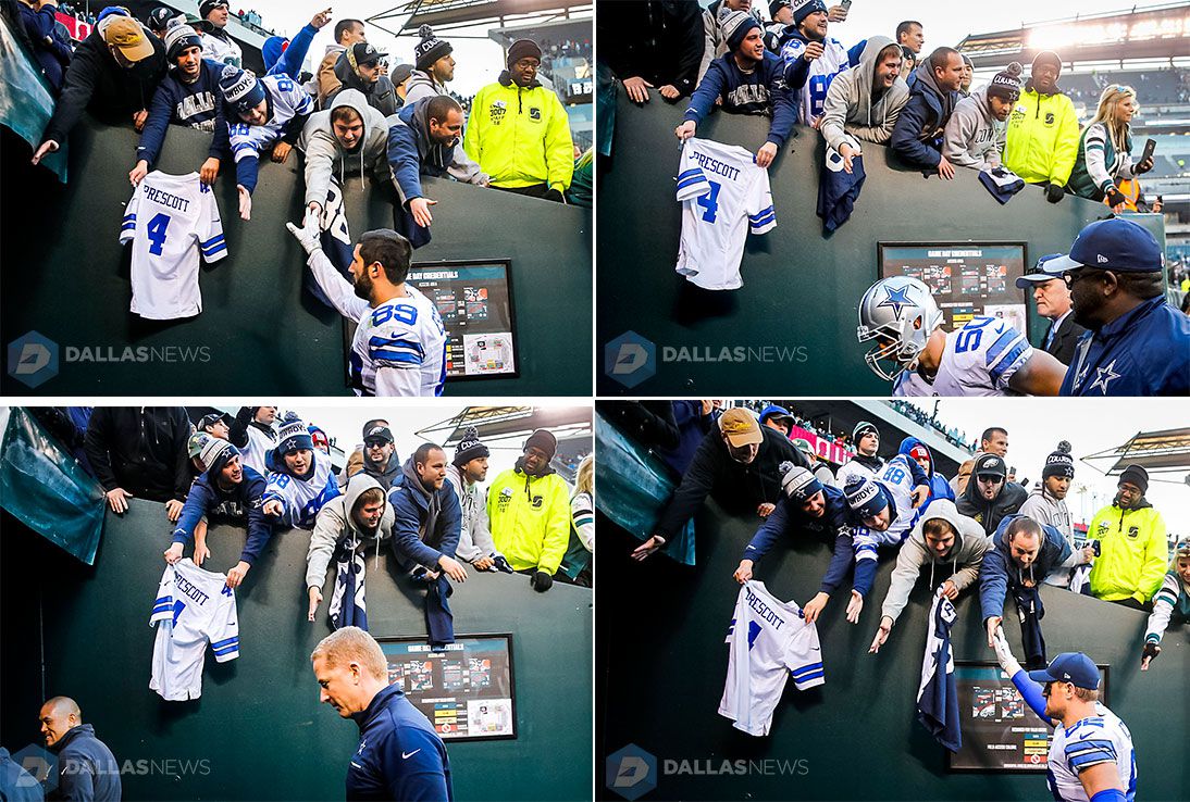 Was this Cowboys fan trolling Tony Romo with his Dak Prescott jersey?  Here's what we know