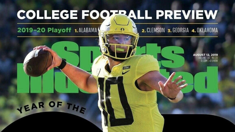 Year Of The Qb University Of Oregon Justin Herbert, 2019 Sports Illustrated  Cover Poster by Sports Illustrated - Sports Illustrated Covers