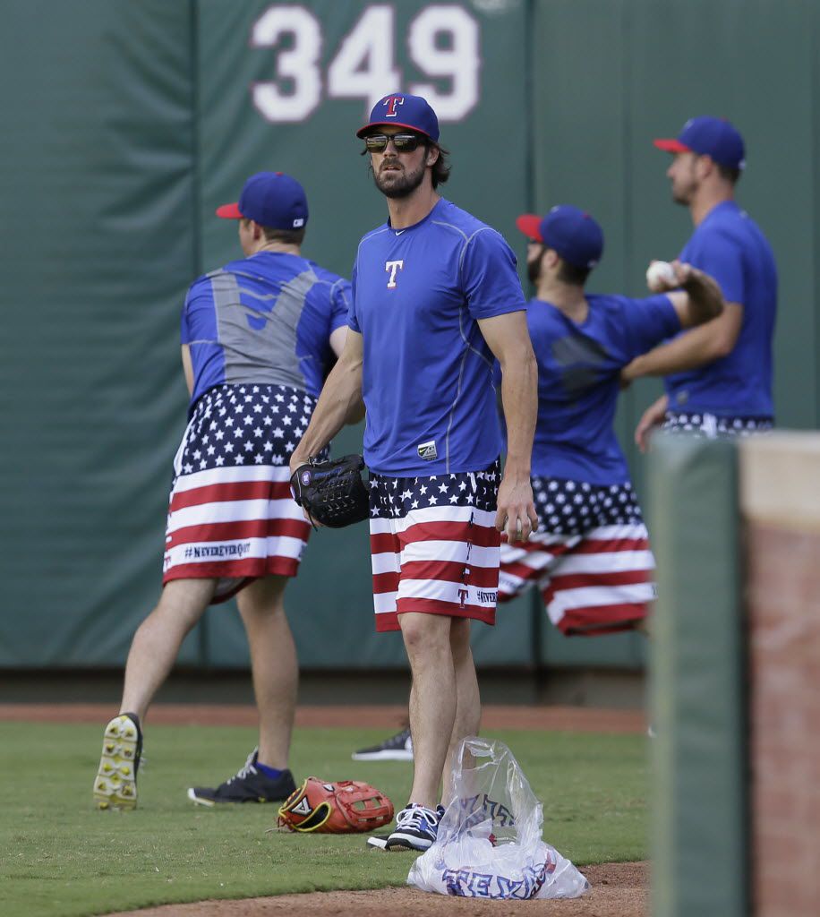 Grant: It worked for the 2013 Boston Red Soxhow Mike Napoli and a box of  U.S. flag-themed shorts hope to spark a postseason run for the Rangers