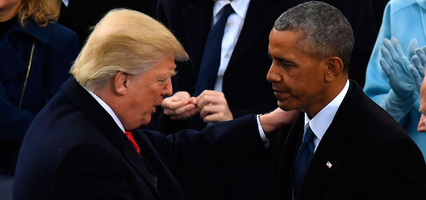 Donald Trump y Barack Obama