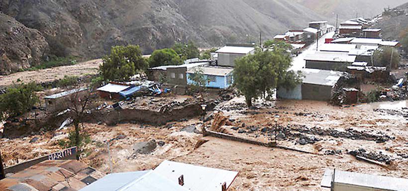 aluvión arica y parinacota