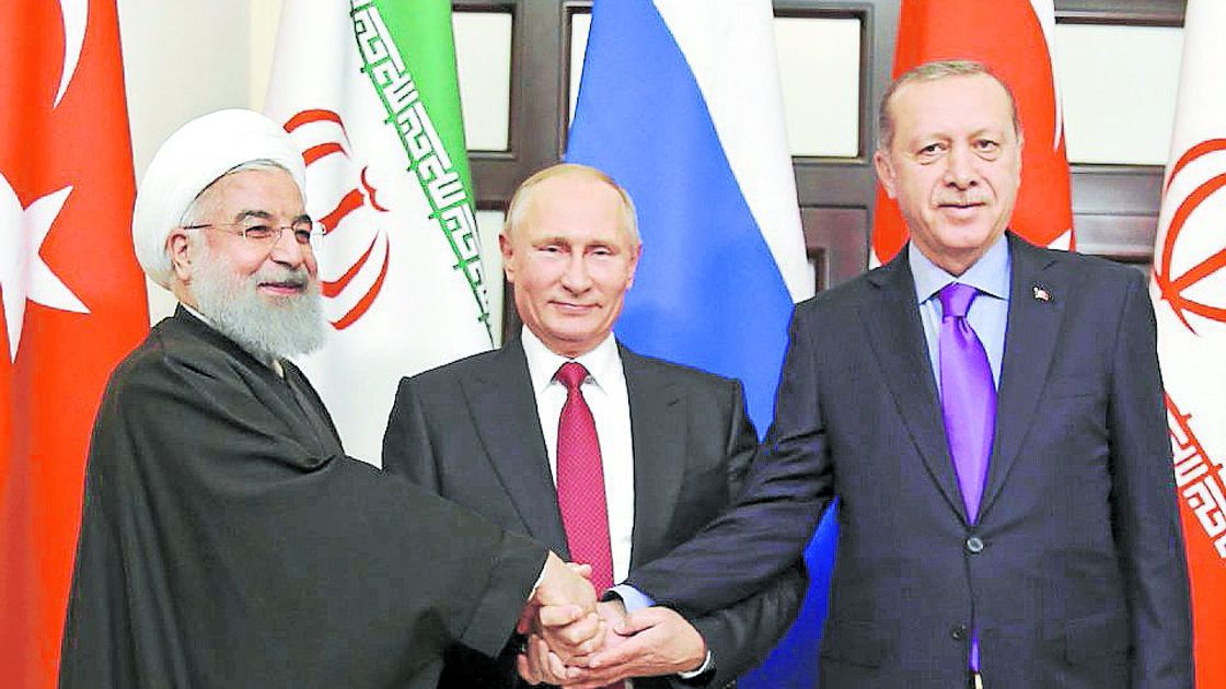 Presidents Erdogan of Turkey, Putin of Russia and Rouhani of Iran meet in Sochi