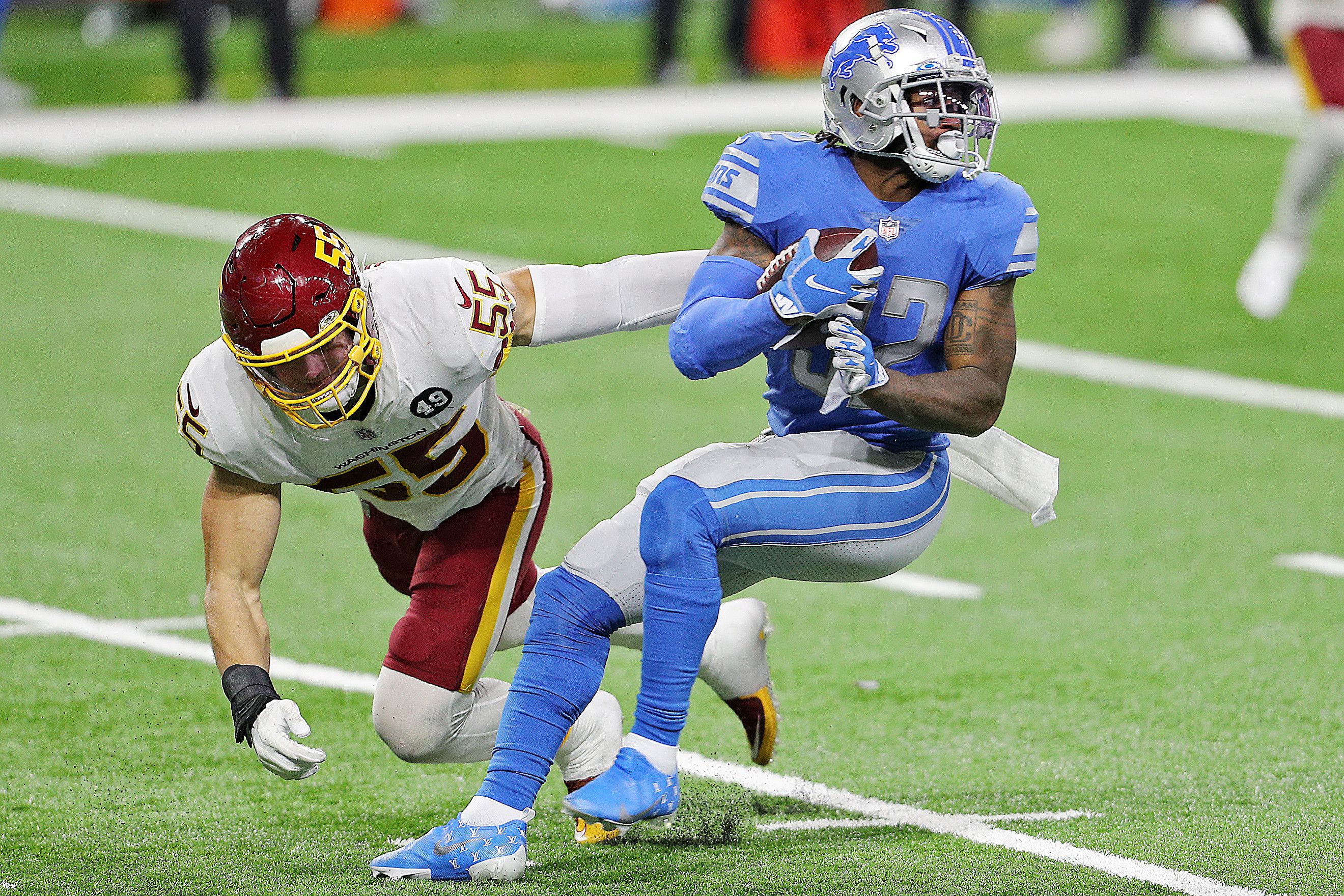 Lions' Adrian Peterson's increased role further clouds D'Andre