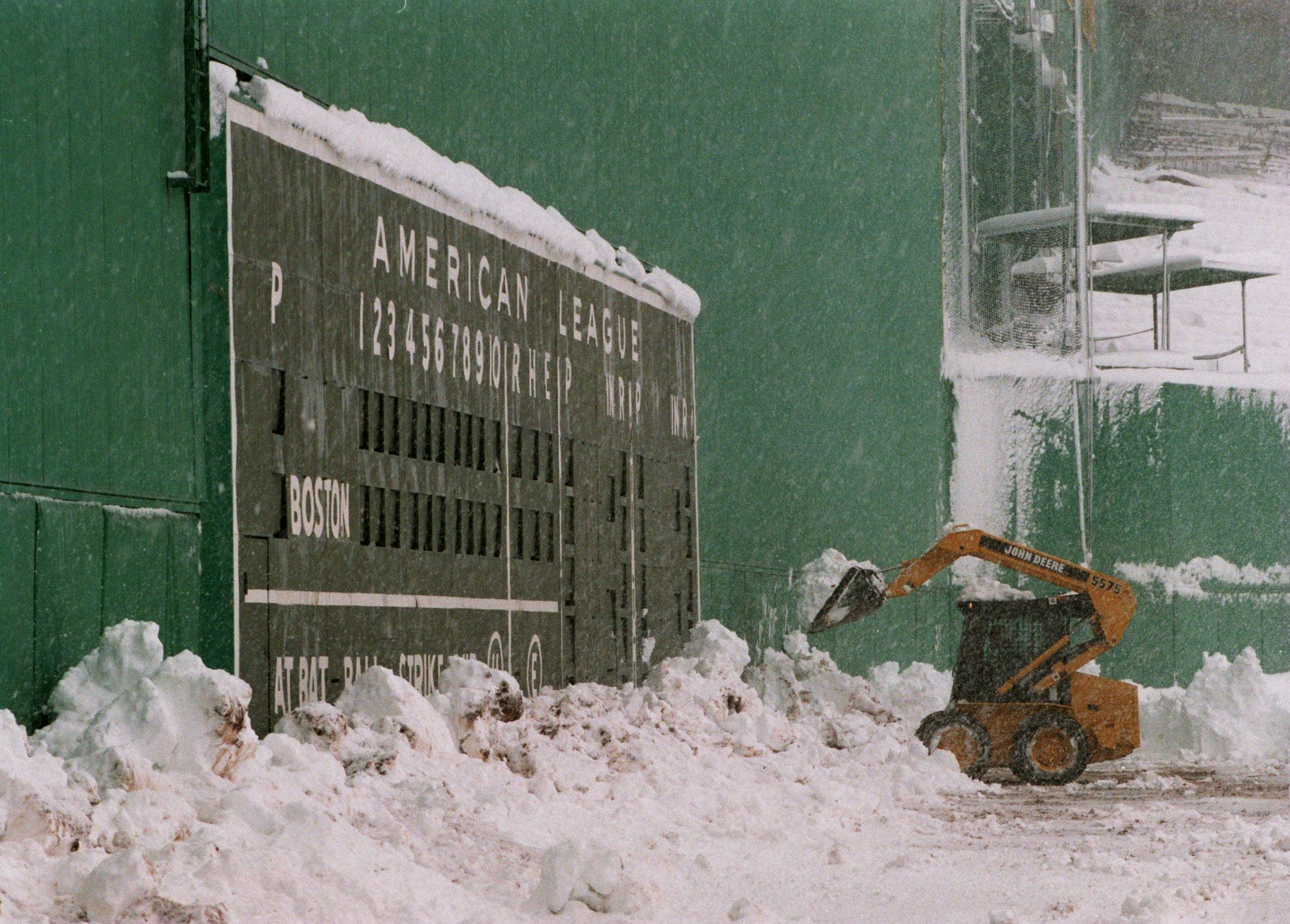 Snowy Fenway Park With Boston Red Sox Sign Along Lansdowne Street During  Boston Blizzard FREE SHIPPING 