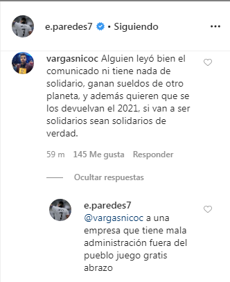 Respuesta Paredes