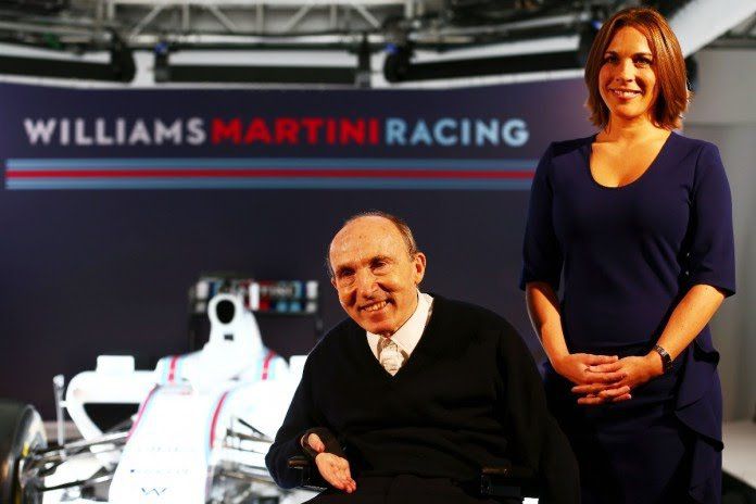 Claire Williams y Frank Williams.