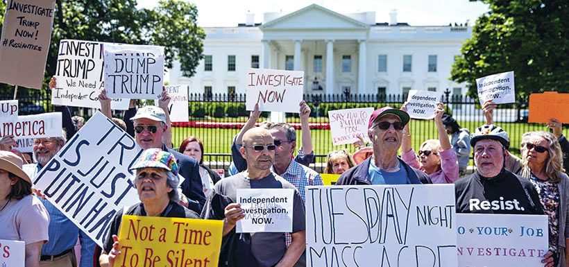 casa blanca trump protesta