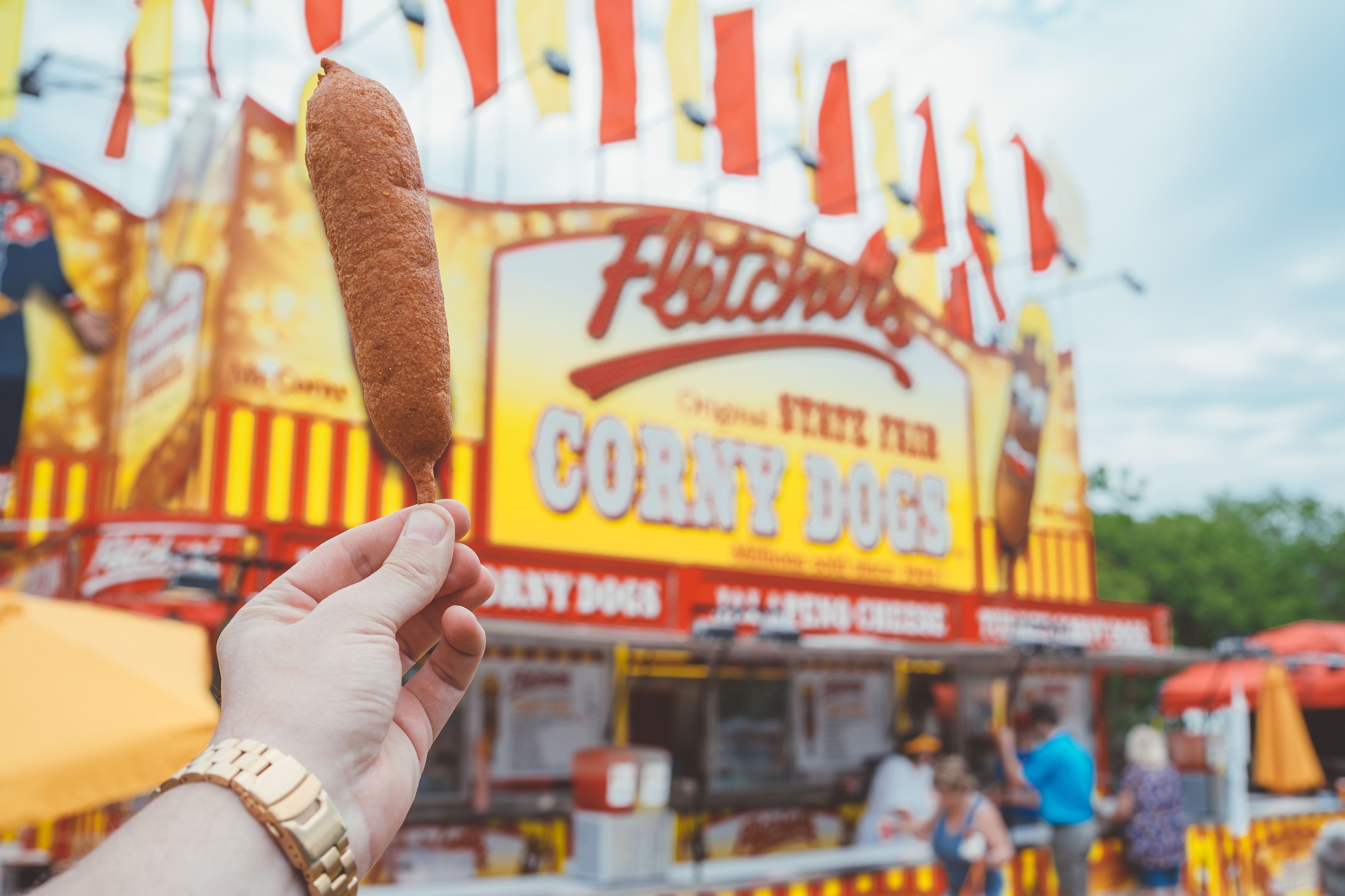 Racing Sausage Corn Dog a Sporkies finalist at State Fair: It's really  been very successful