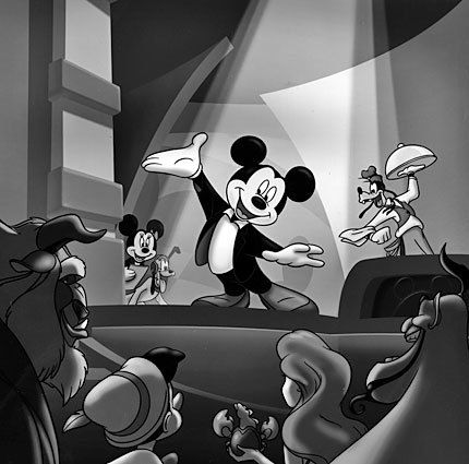 Journalist studies Mickey Mouse's origins