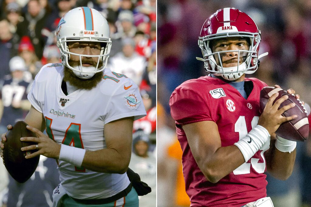 Ryan Fitzpatrick emotional on broadcast about ex-teammate Tua