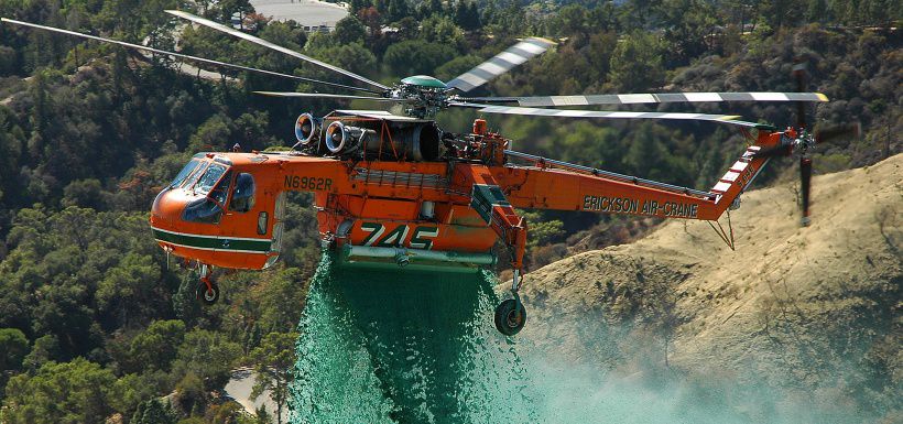 Ecocopter llega a combatir incendios en Chile.