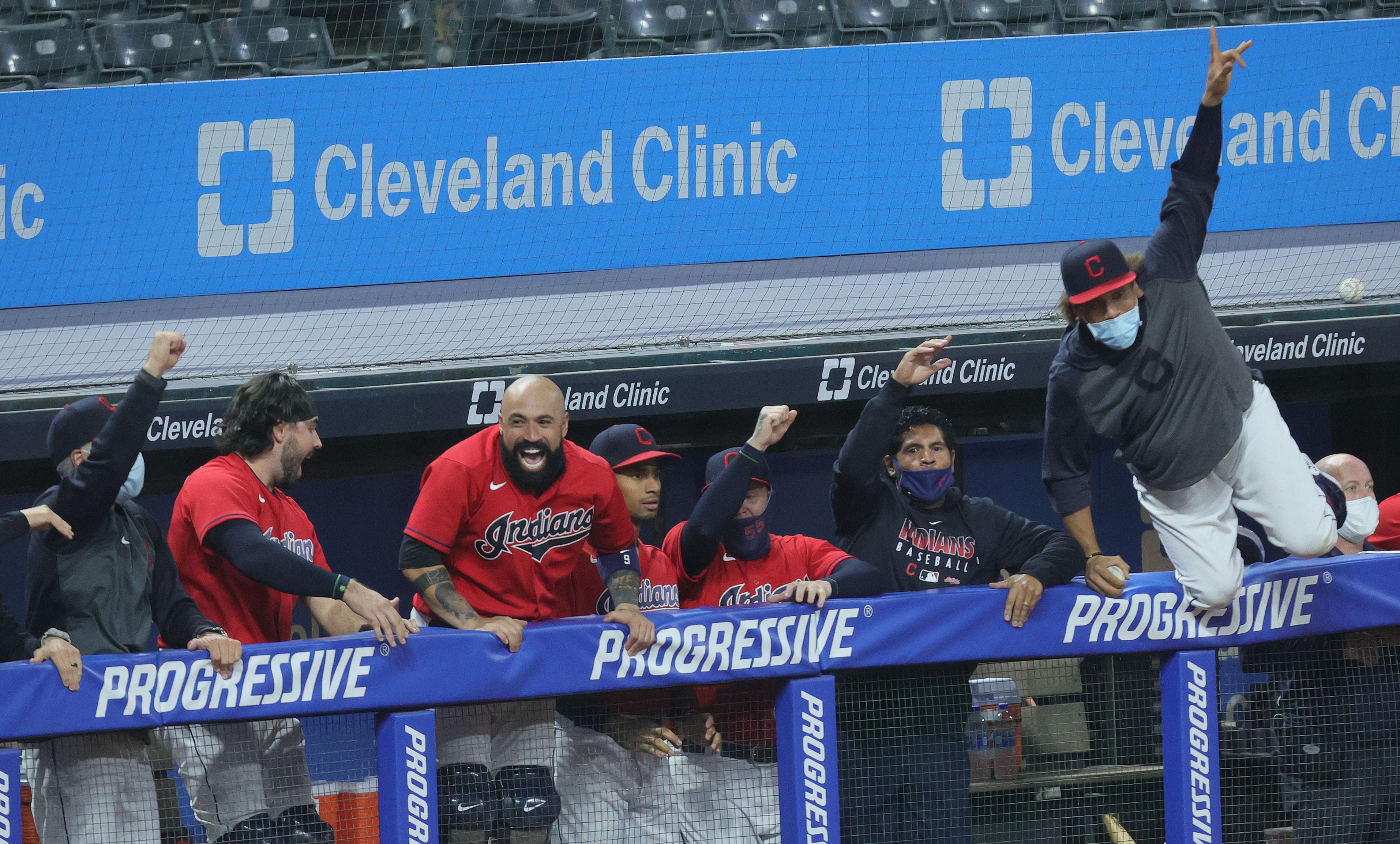 Tribal gathering, Cleveland style: taking in Indians telecast