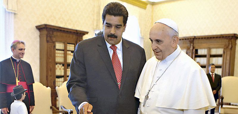 Papa y Maduro