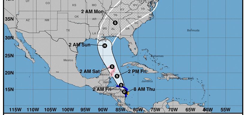 Se forma la tormenta tropical Nate frente a Nicaragua y amenaza EEUU