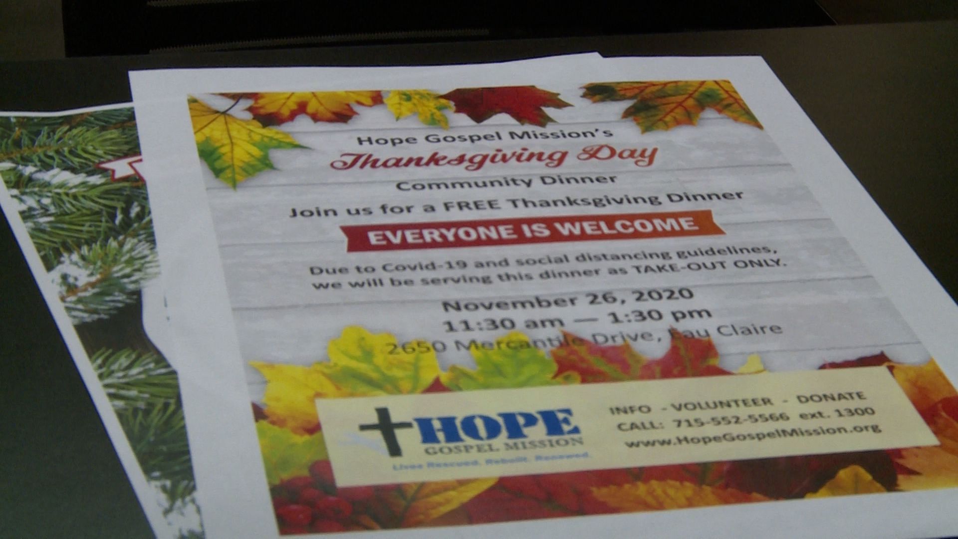 Thanksgiving Community Dinner - 2023, Hope Gospel Mission