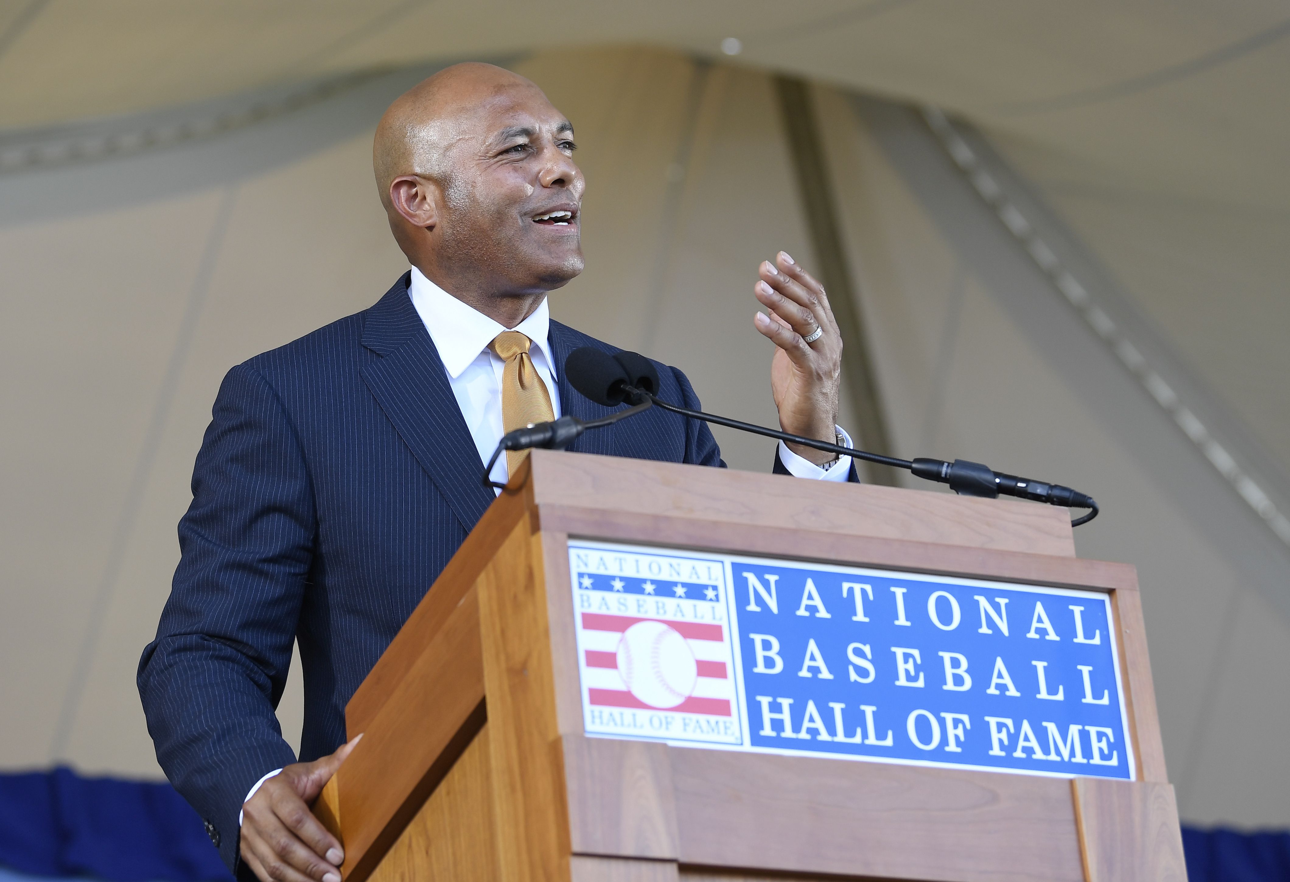 New Rochelle, USA. 27th July, 2019. It was MARIANO RIVERA Day for the  famous New York Yankees pitcher and newly inducted Hall of Famer (center),  who was honored by his adoptive city