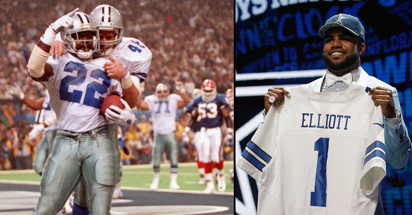 Cowboys RB Ezekiel Elliott: Wearing Emmitt Smith's No. 22 'would've been  kind of disrespectful'