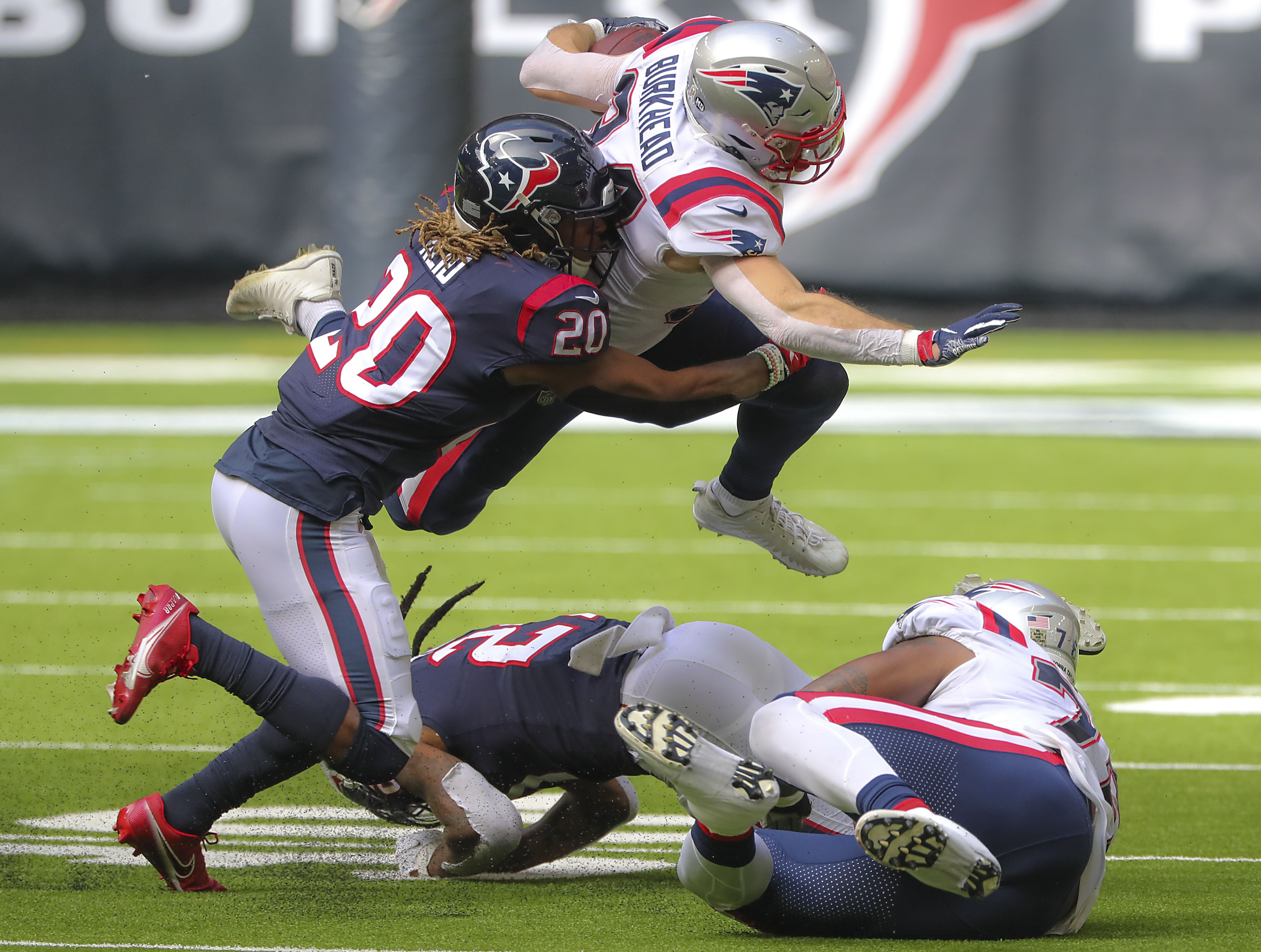 Patriots receiver Damiere Byrd reaches new heights with career day despite  loss to Texans - The Boston Globe