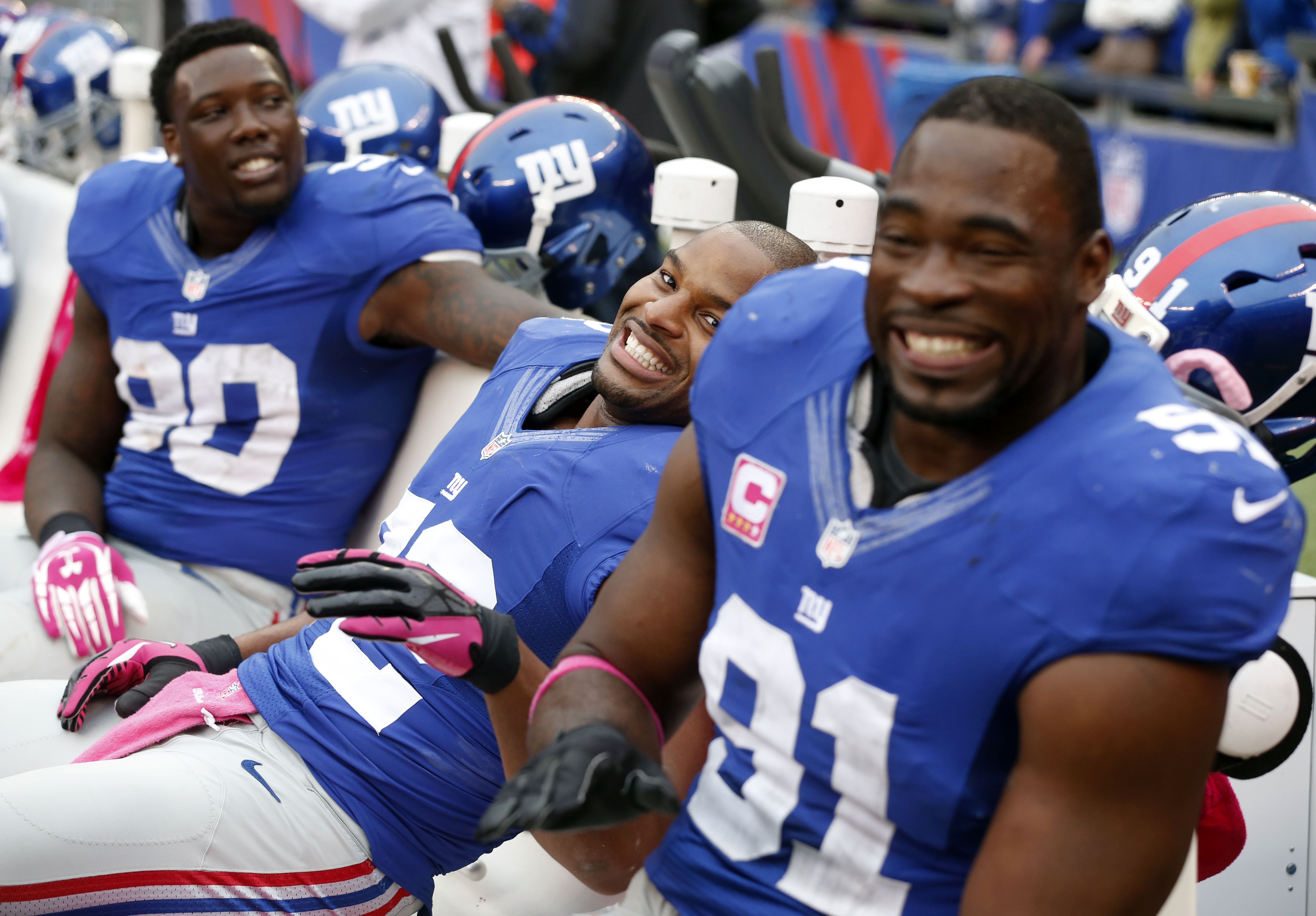 28 November 2010: New York Giants defensive end Justin Tuck (91