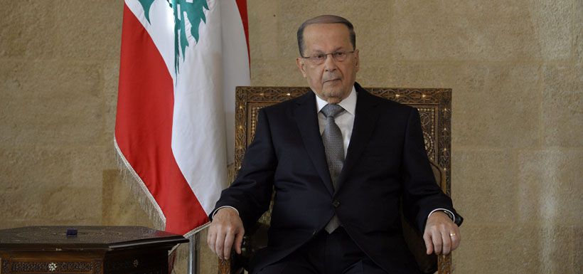 Michel Aoun, presidente de Líbano