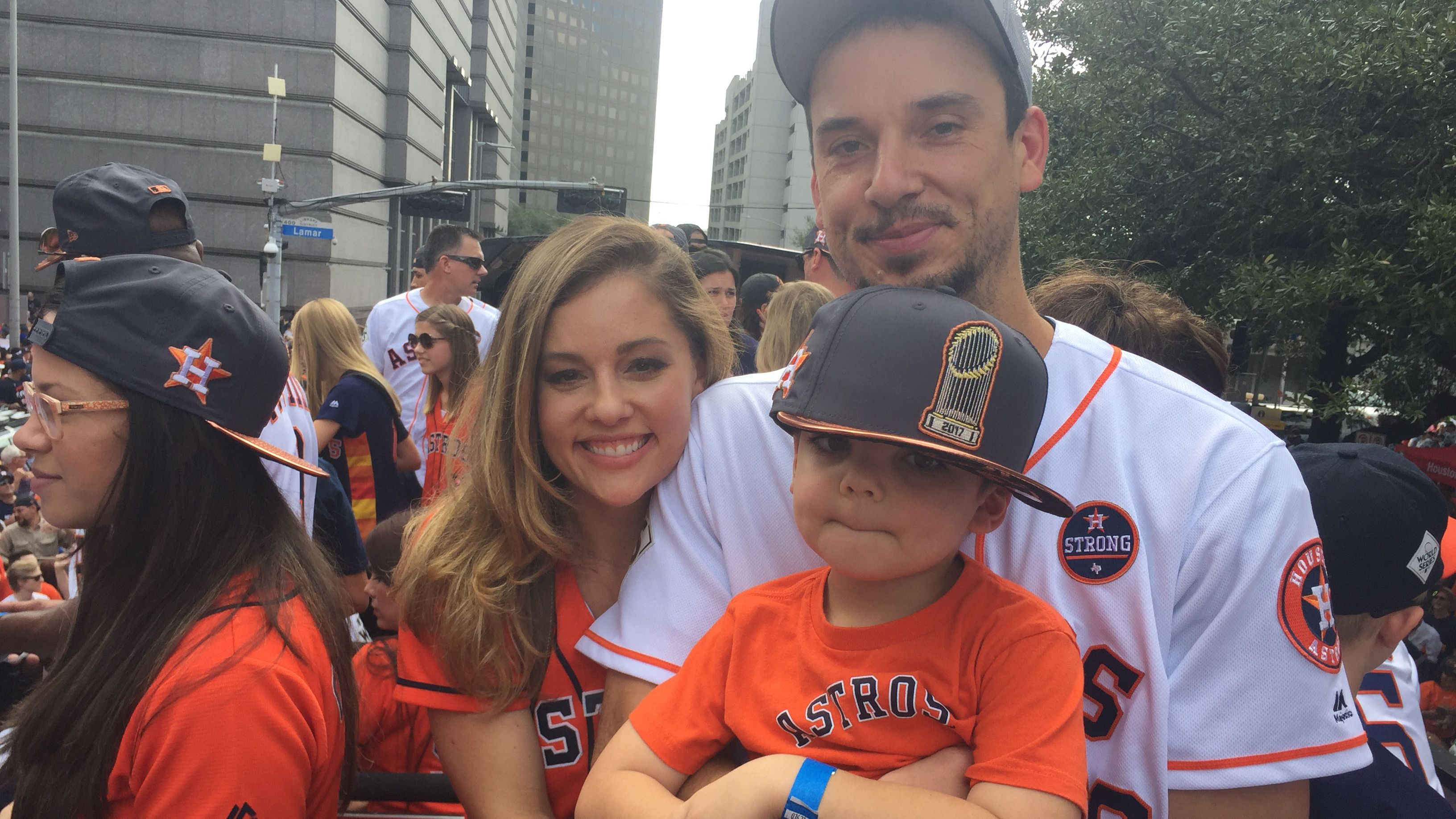 Houston Texans Houston Rockets Everything - Charlie Morton on FaceTime for  the celebration. Morton is with his wife who is expected to have child #4  at anytime. #Astros