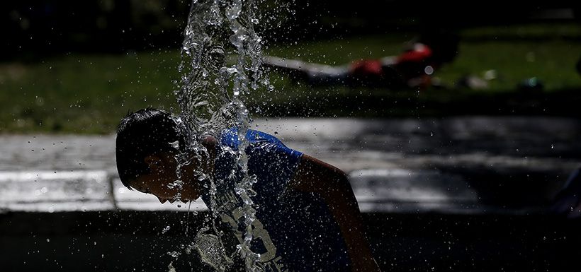 Calor en Santiago