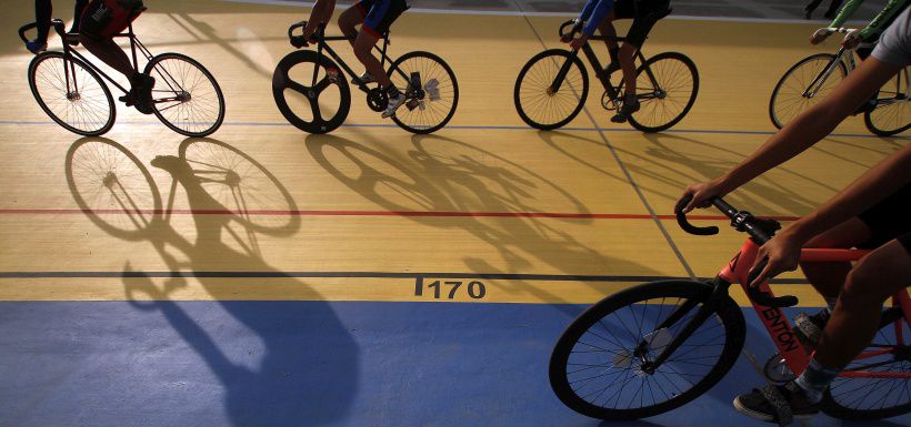 Inaguracion de las reparaciones del velodromo del Estadio Naciona