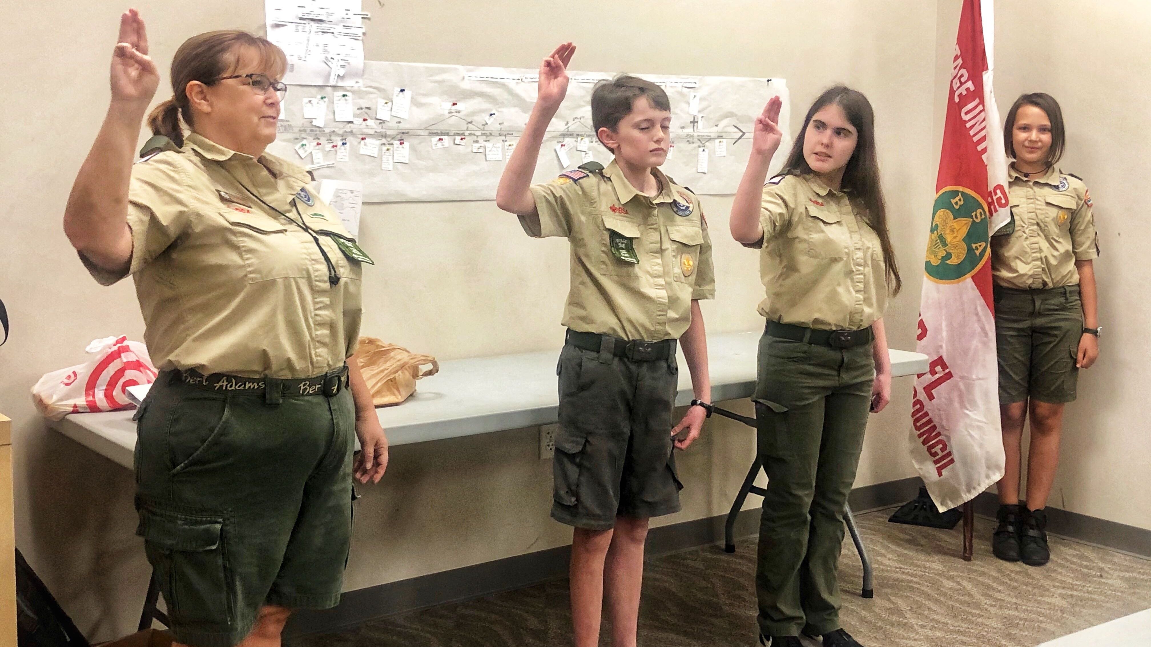 This Clearwater Boy Scout troop is just for girls