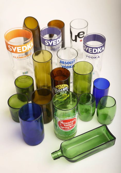Dallas artist turns old bottles into cool glasses, trays and other