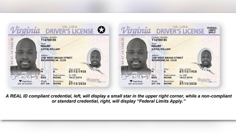 Virginia Has A New Driver's License And ID Card Design