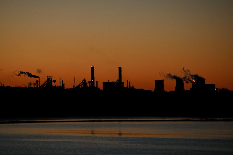 General view of Katowice Steelworks in Dabrowa Gornicza