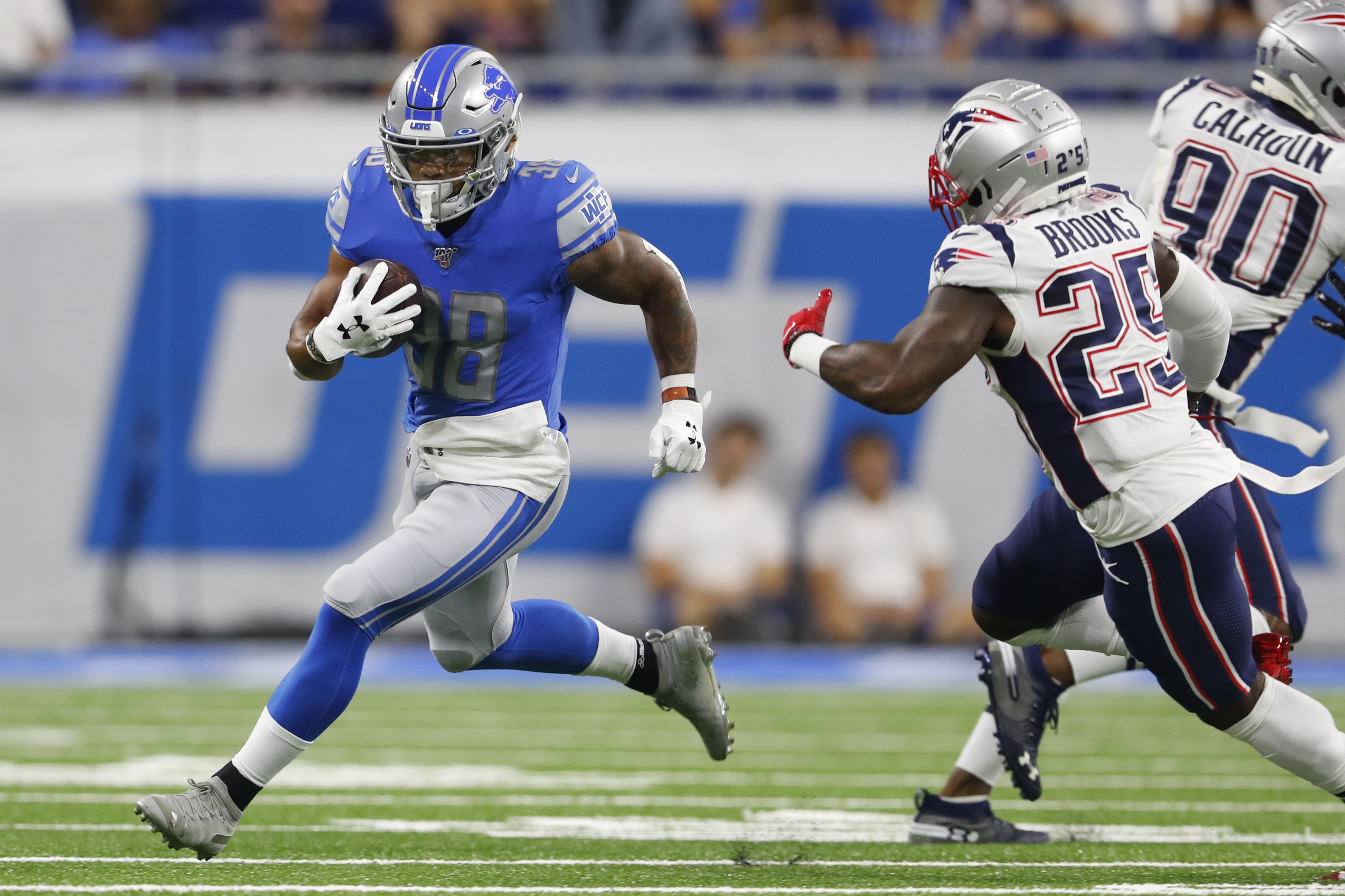 Detroit Lions reportedly waiving former second-round running back Kerryon  Johnson 