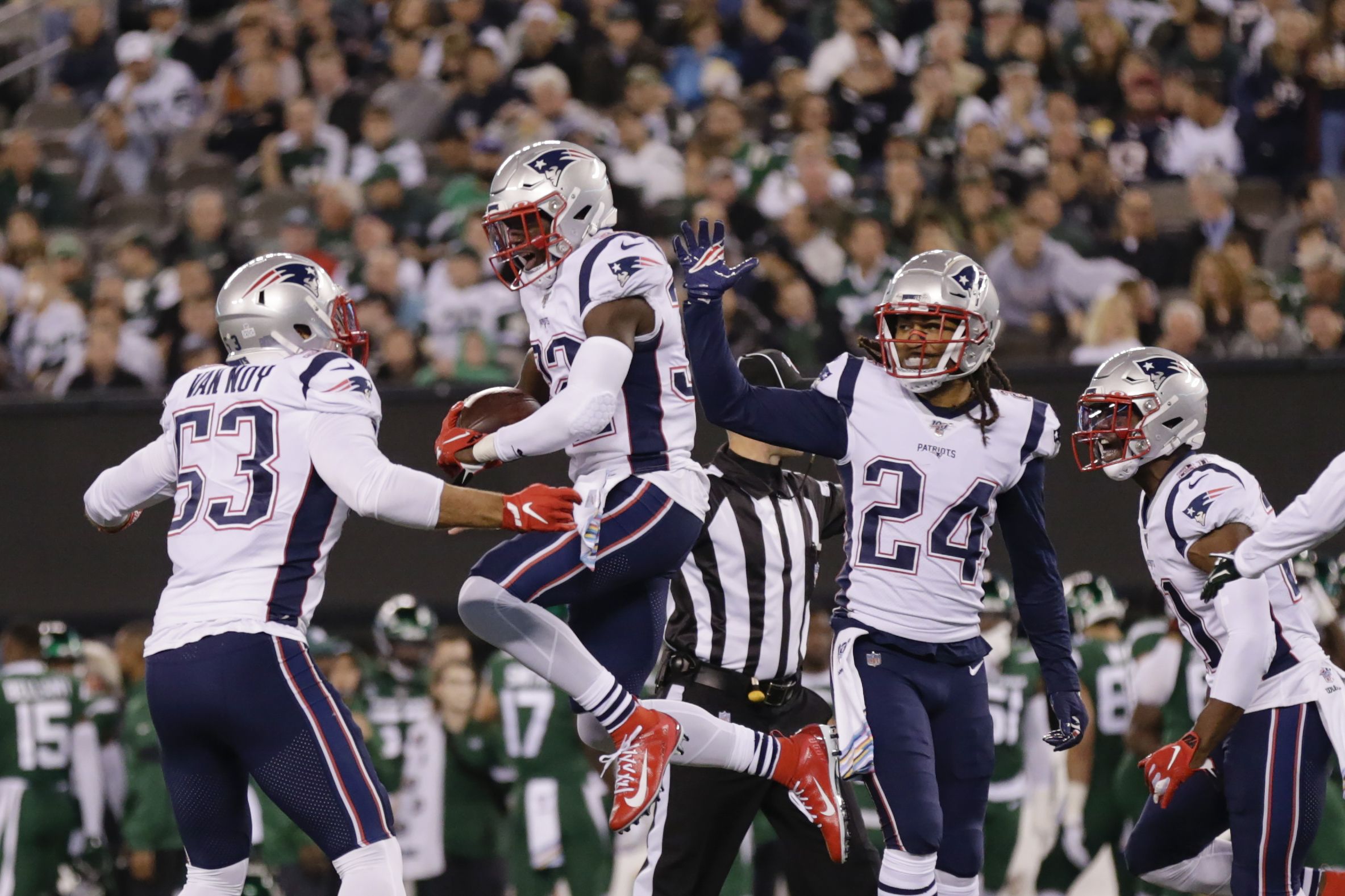 New York Jets 0-33 New England Patriots: Sony Michel records