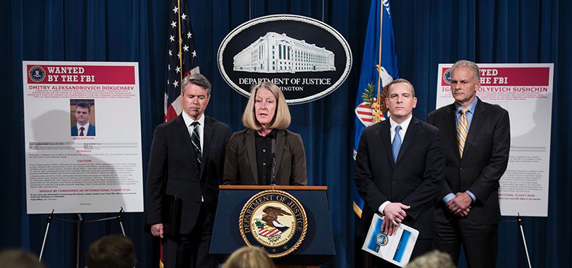 US Department of Justice Press Conference on Yahoo Hacking