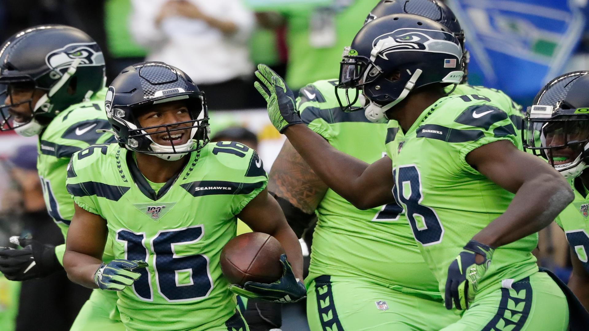 Seattle Seahawks wide receiver Tyler Lockett (16) during an NFL