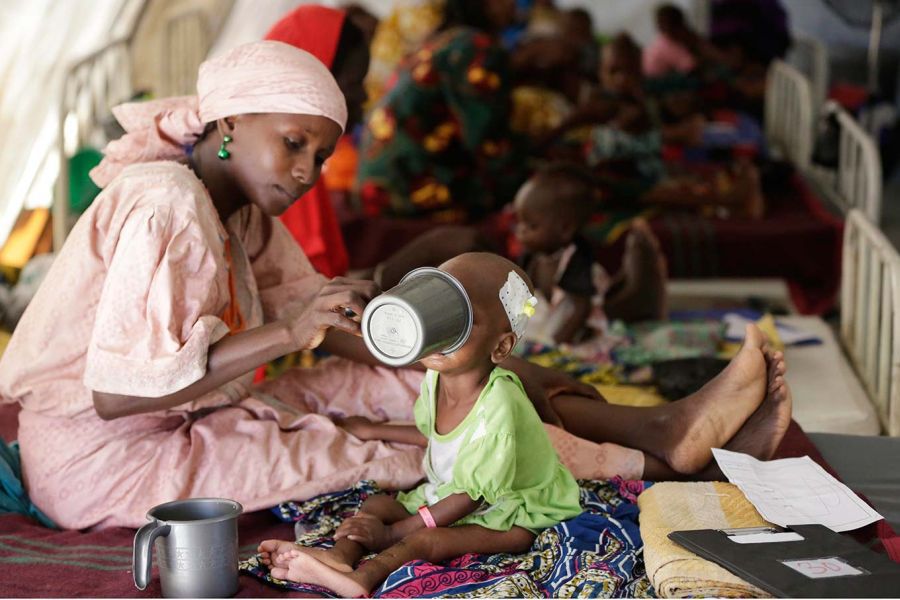 hambre infantil en áfrica