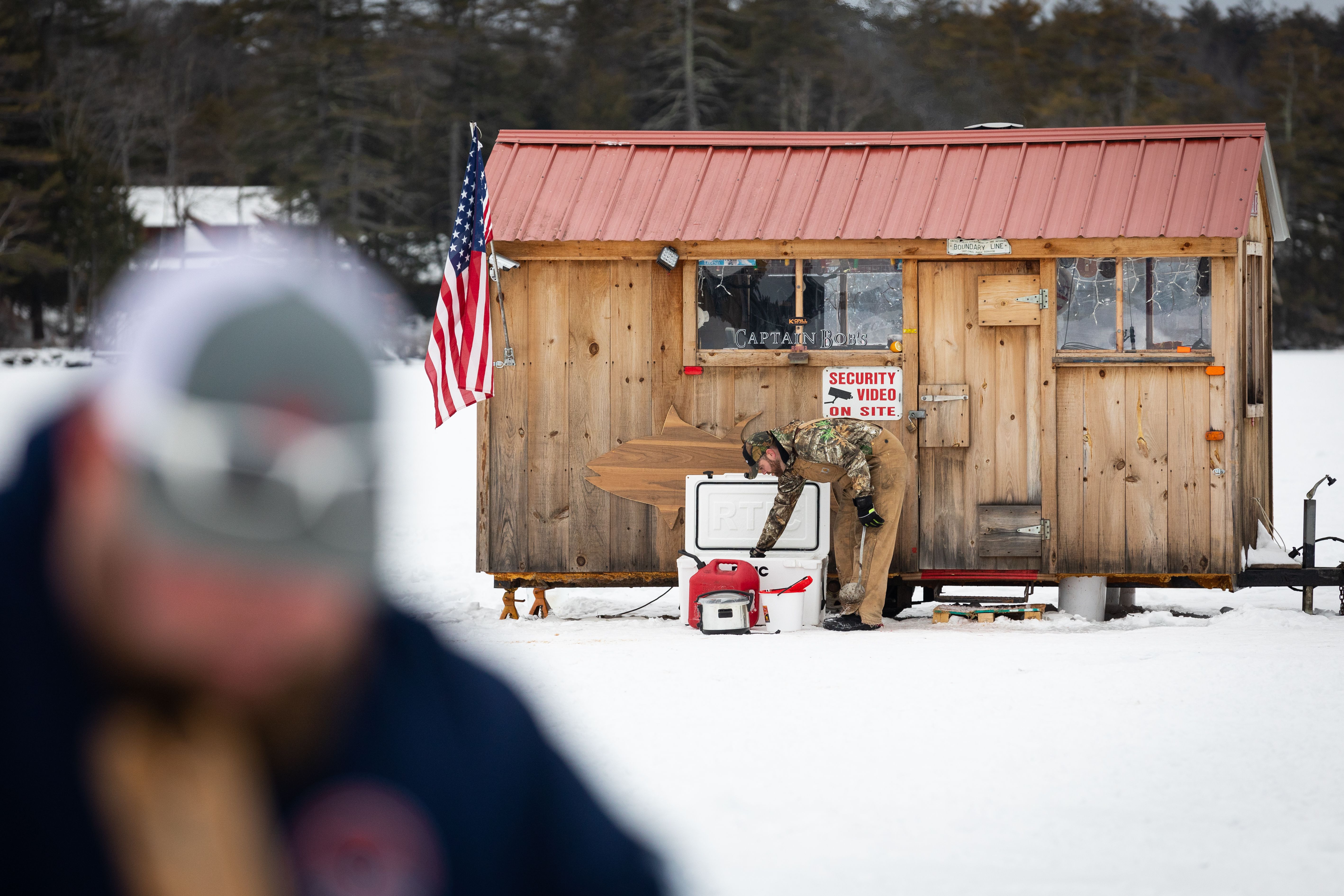 I may not be cut out for ice fishing. Or ice drinking - The Boston