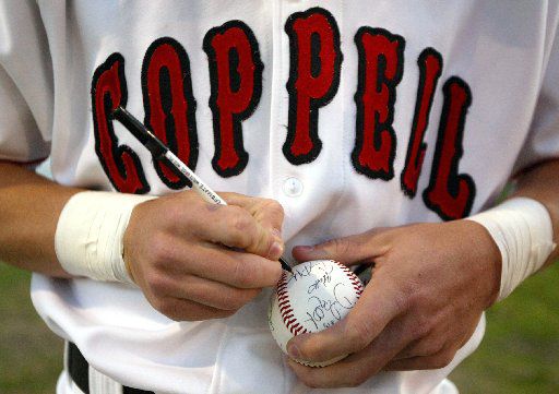 Corey Kluber 8 Coppell High School Cowboys White Baseball Jersey 2