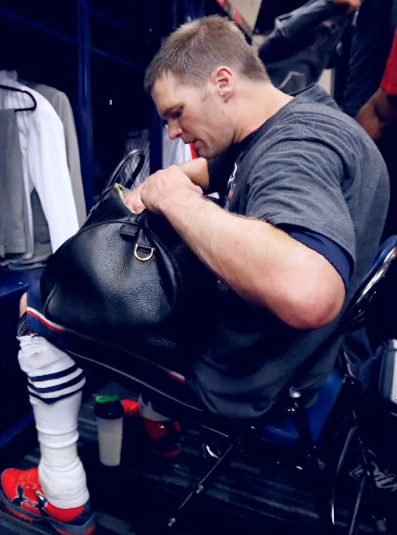 The moment Tom Brady's jersey 'thief' got himself busted