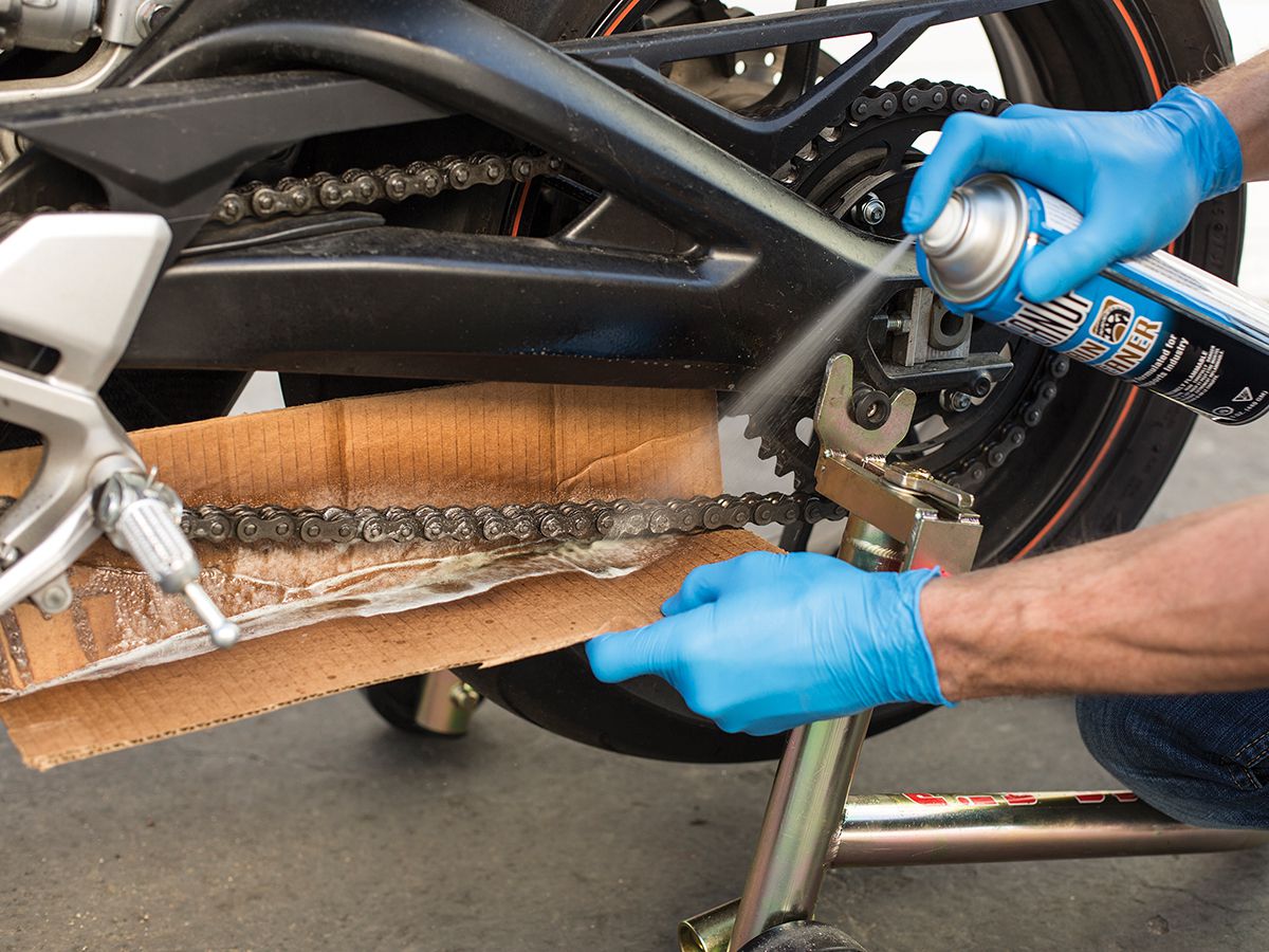 How to Clean a Motorcycle Chain Well THE CHEAP WAY 