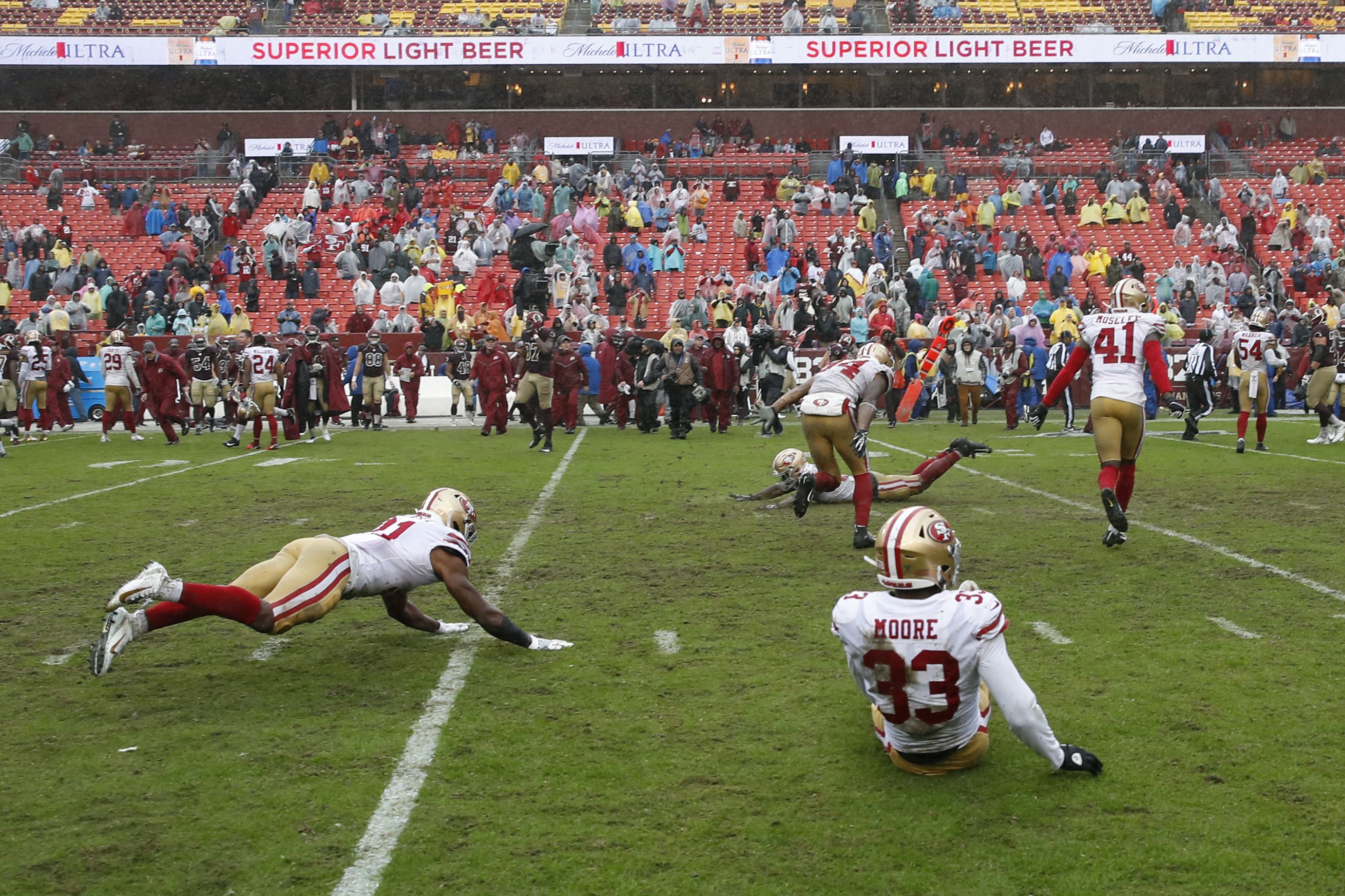 Super Bowl field turns into a super slip and slide