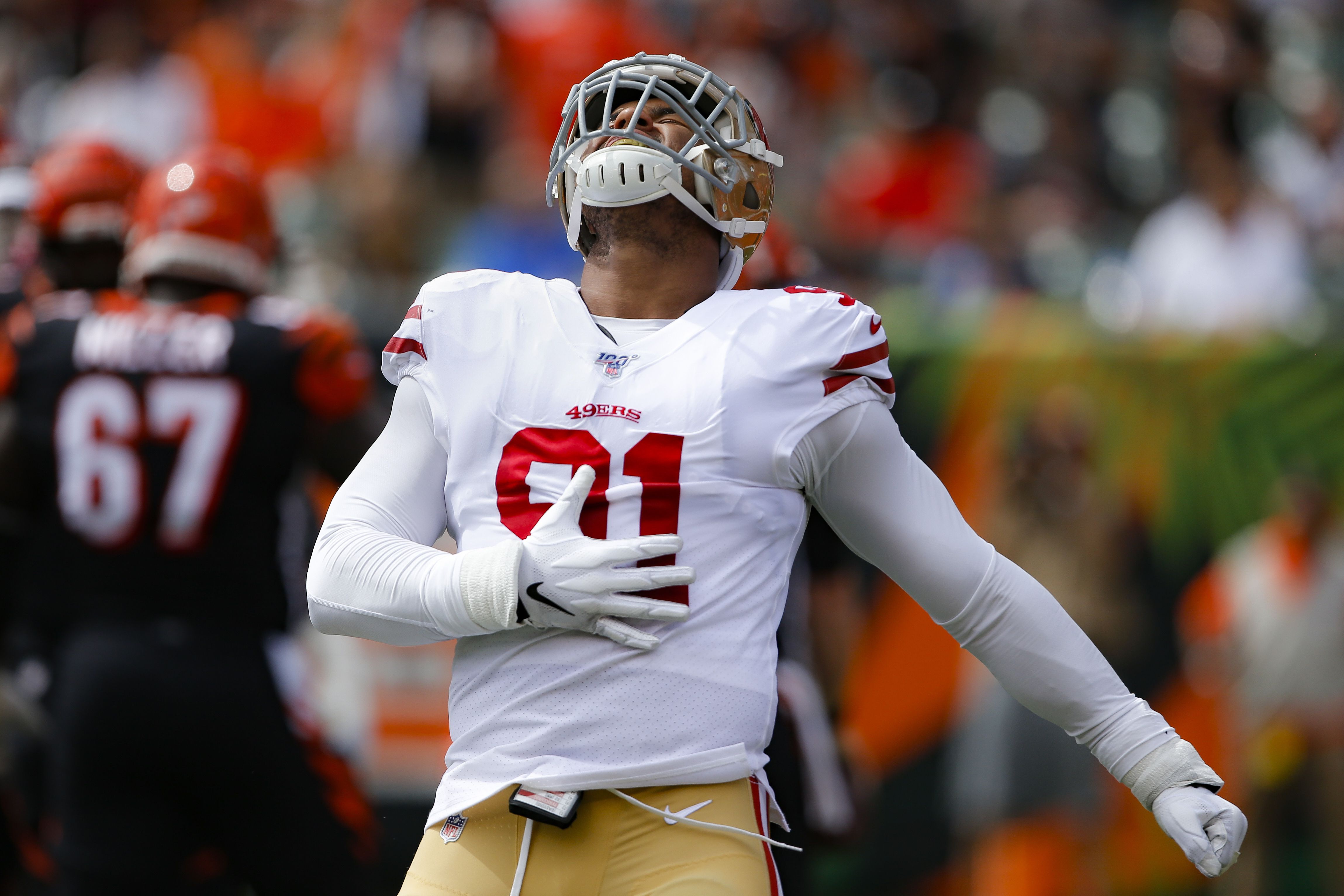 Watch: Former Oregon Duck Arik Armstead's forced fumble leads to ...