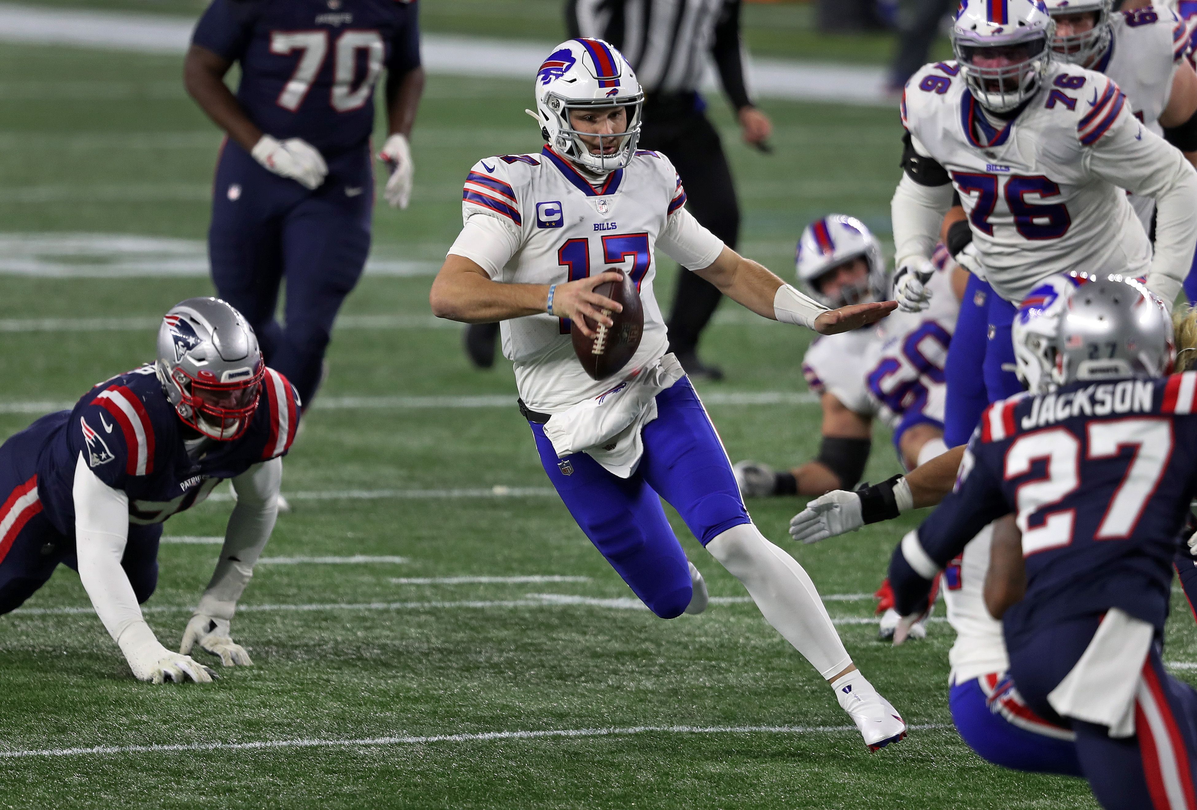 Buffalo Bills 38-9 New England Patriots: Josh Allen breaks Jim