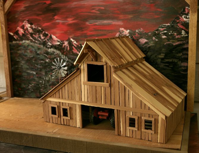 Father And Daughter Make Tiny Barns Toys From Reclaimed Wood