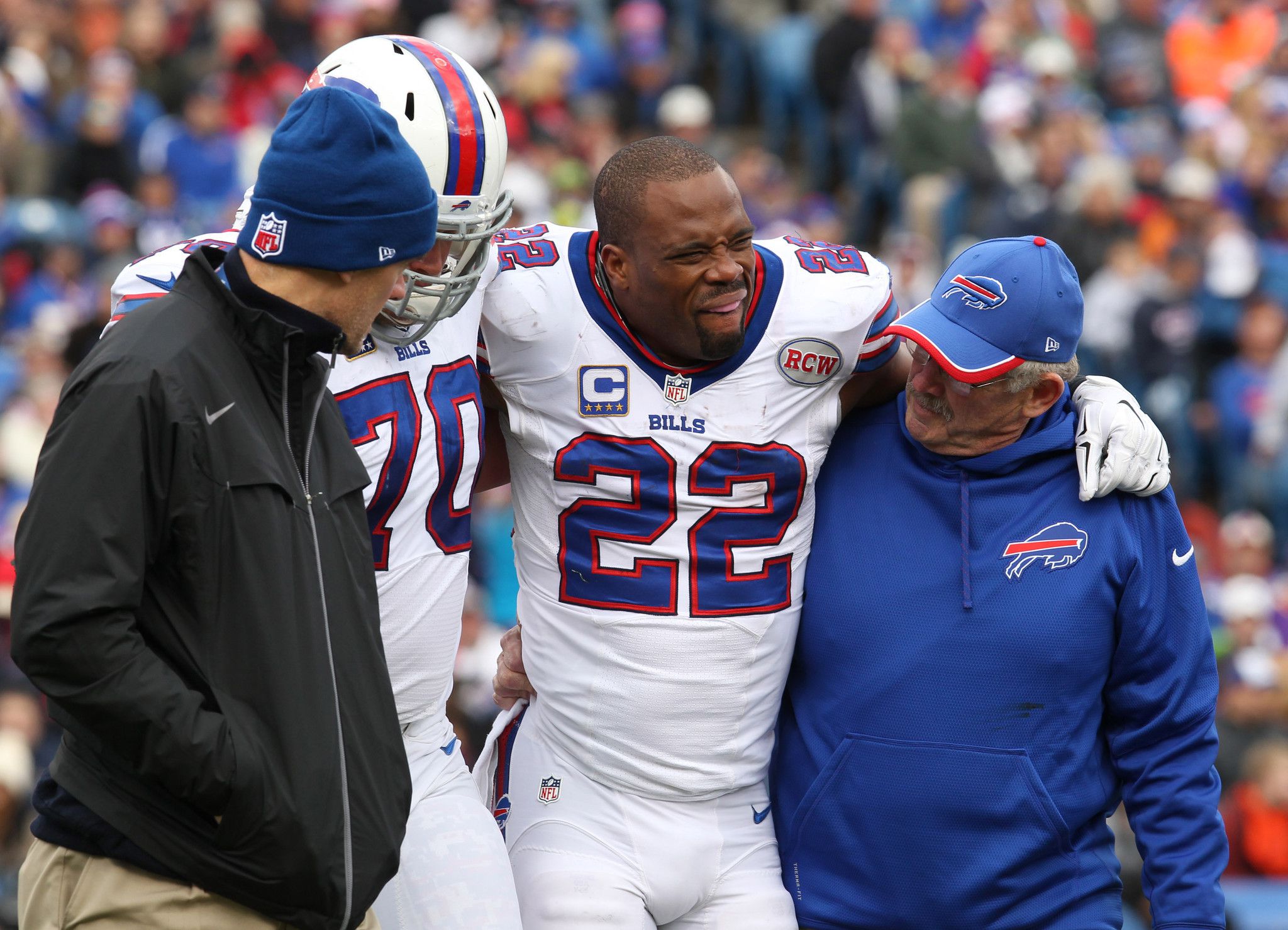 Bills' Fred Jackson may miss month; C.J. Spiller to have surgery