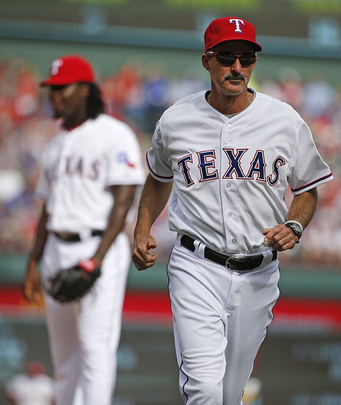 CHICAGO, IL - APRIL 09: Texas Rangers pitching coach Mike Maddux