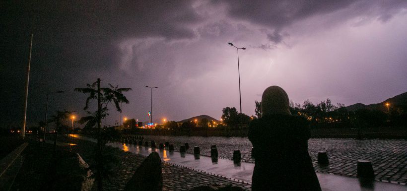 Tormenta electrica en el norte grande.