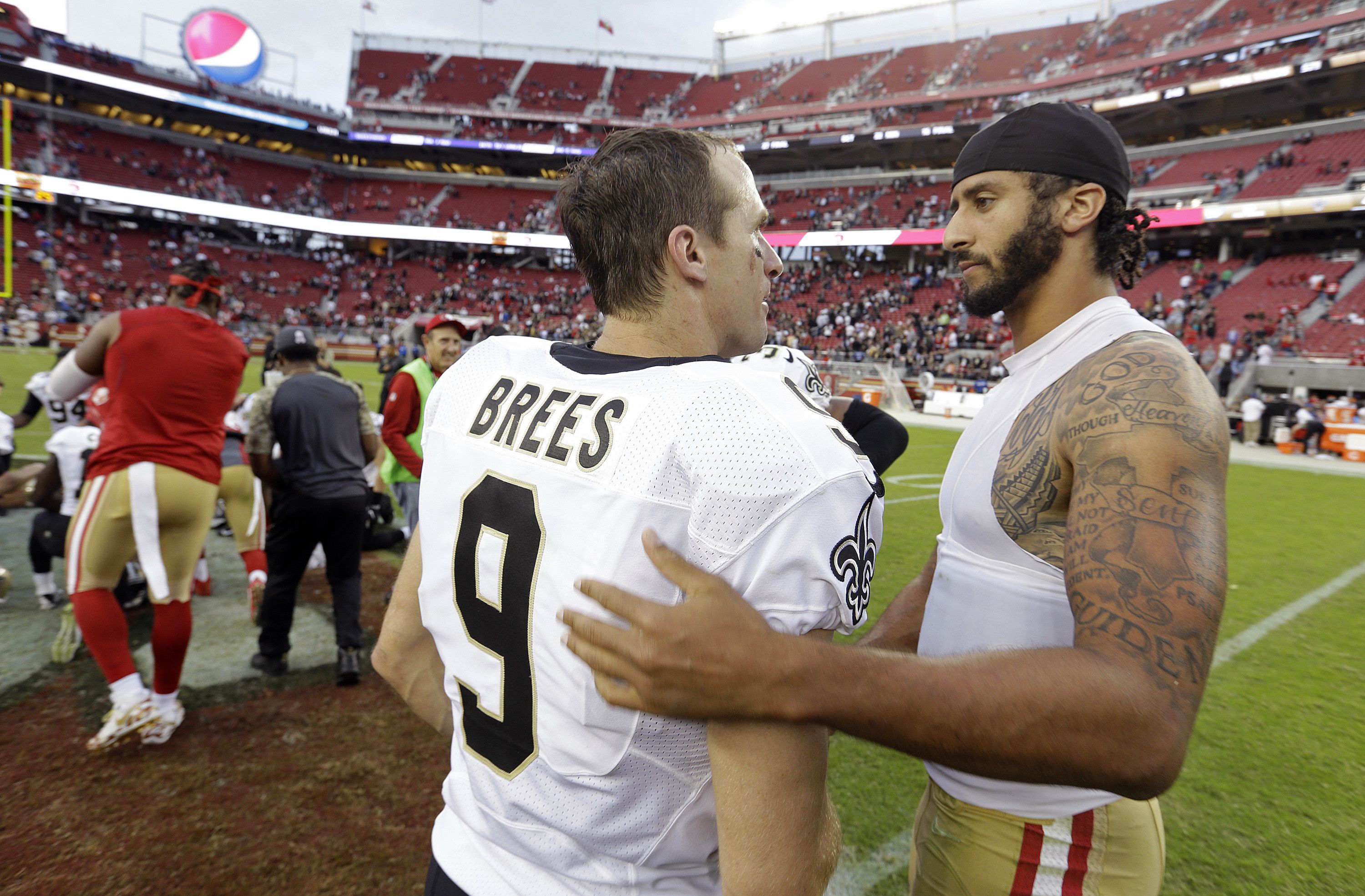 Drew Brees' anthem comments draw backlash from teammates, others