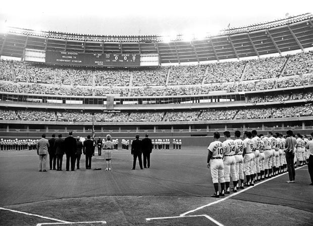 Today in photo history - 1970: Cincinnati Reds play first game at  Riverfront Stadium
