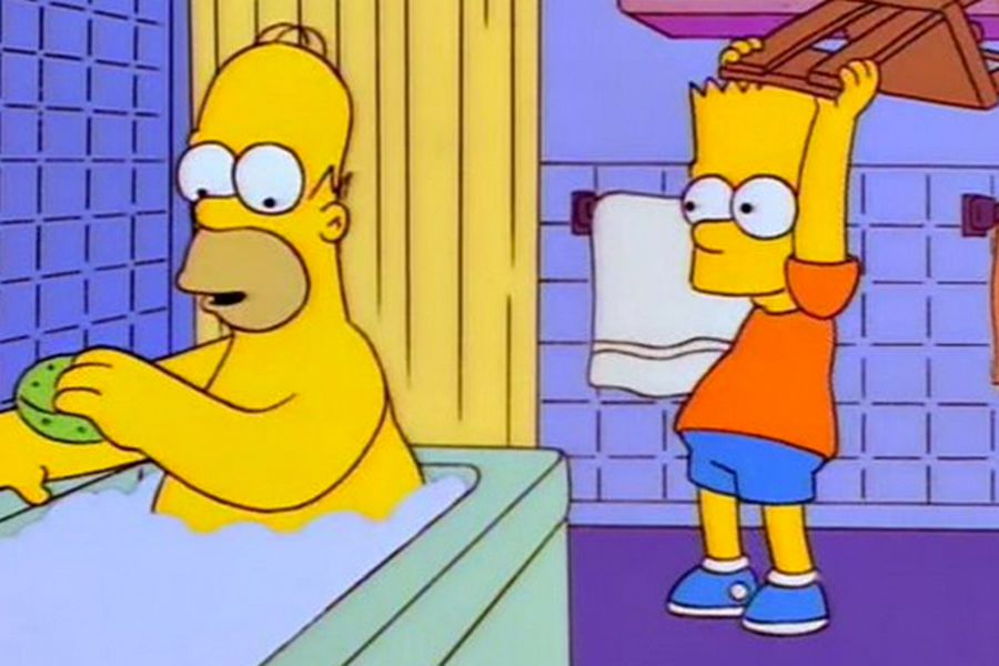laberinto Descortés antiguo Homero es golpeado una y otra vez en el nuevo meme de Los Simpsons - La  Tercera